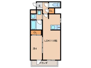 Ｈａｂｉｔａｔ猫ヶ洞の物件間取画像